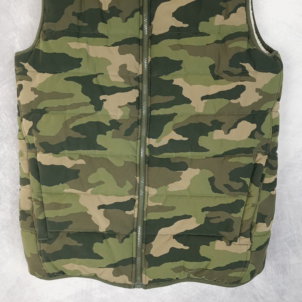 Under Armour Vest Boys XL 18-20 Green Camo Fleece Lined Puffer ColdGear Storm - Picture 4 of 16